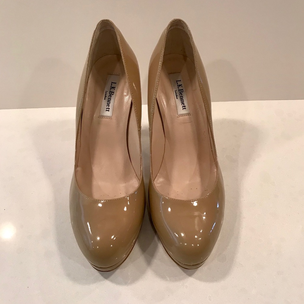 LK Bennett Taupe Sledge Pump Size 40